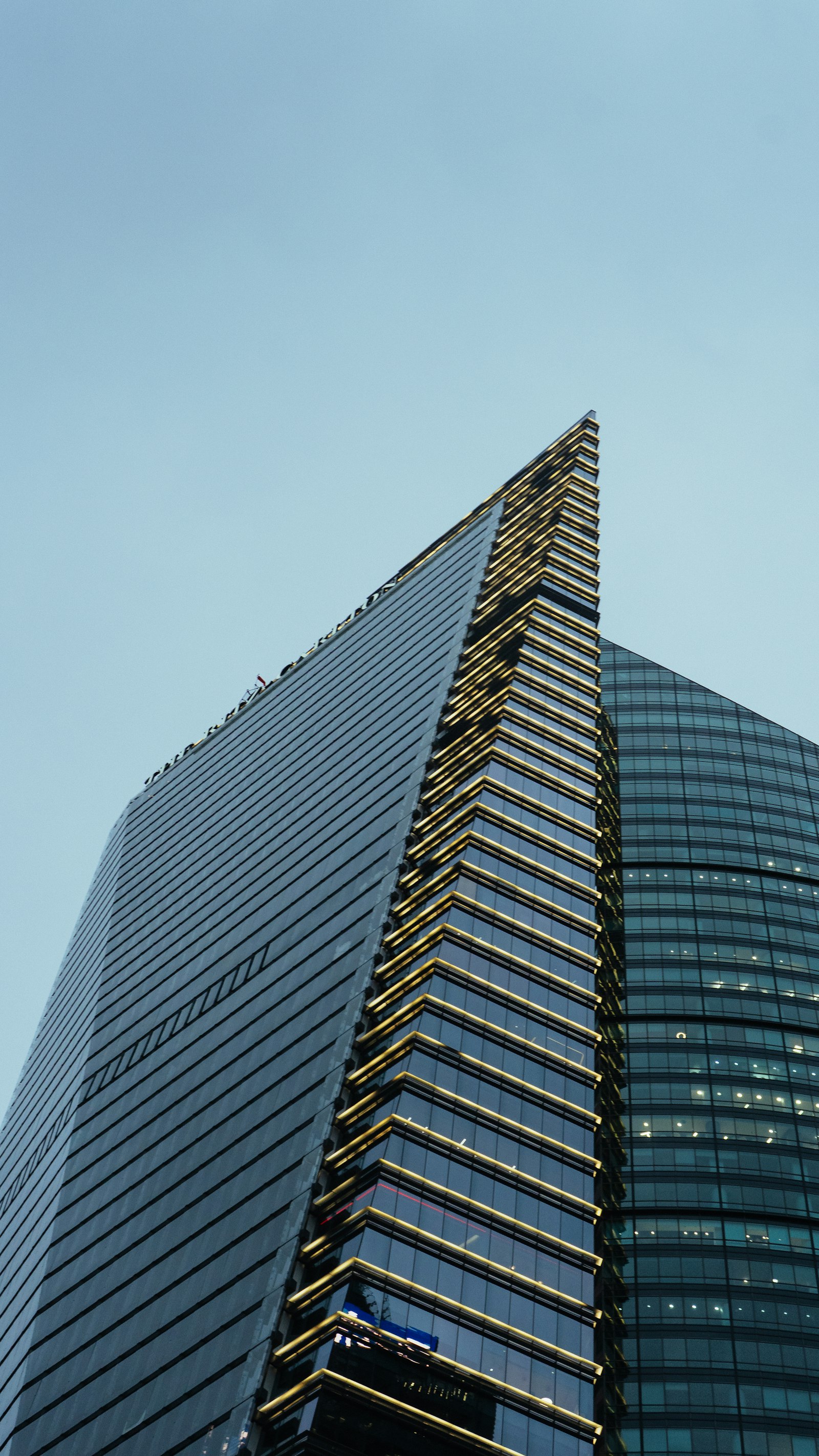 Glass corporate tower in Mexico